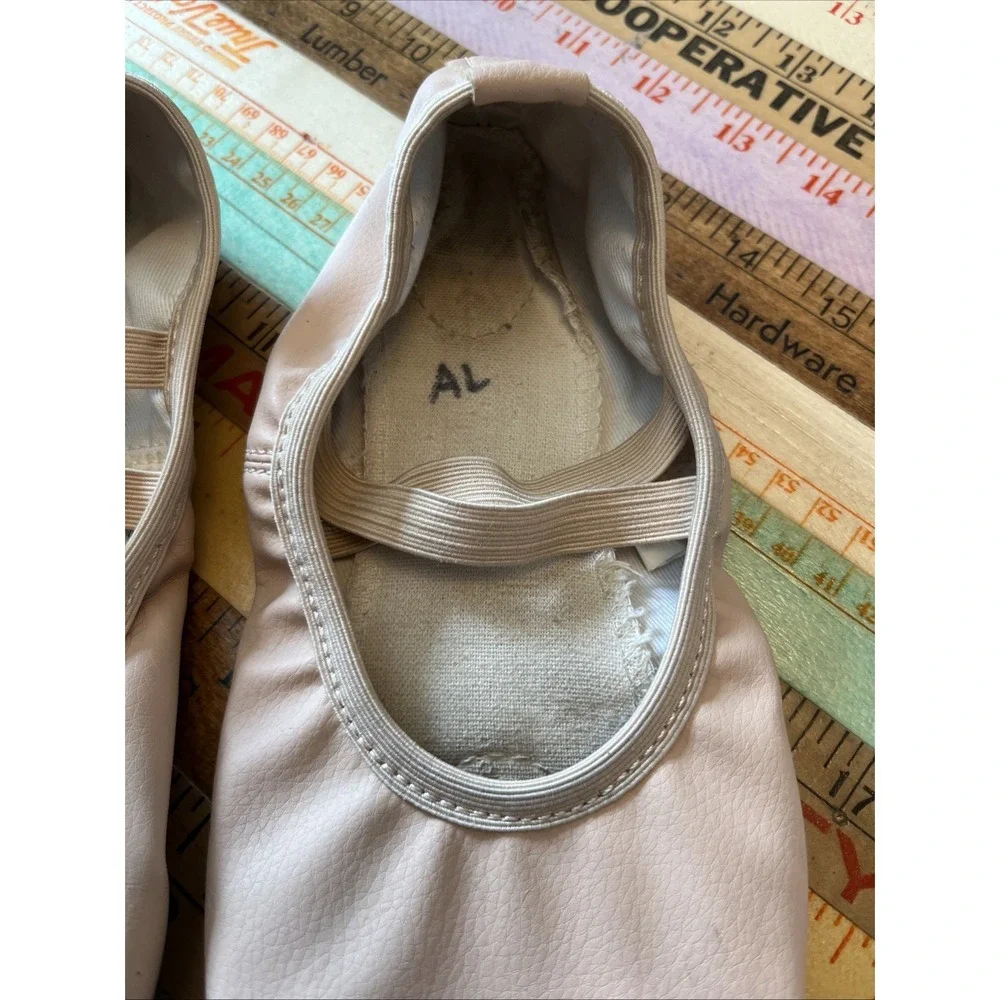 Unbranded Girls Pink Split-Sole Ballet Shoe Kids 5.5 M Womens 7.5 Some Wear